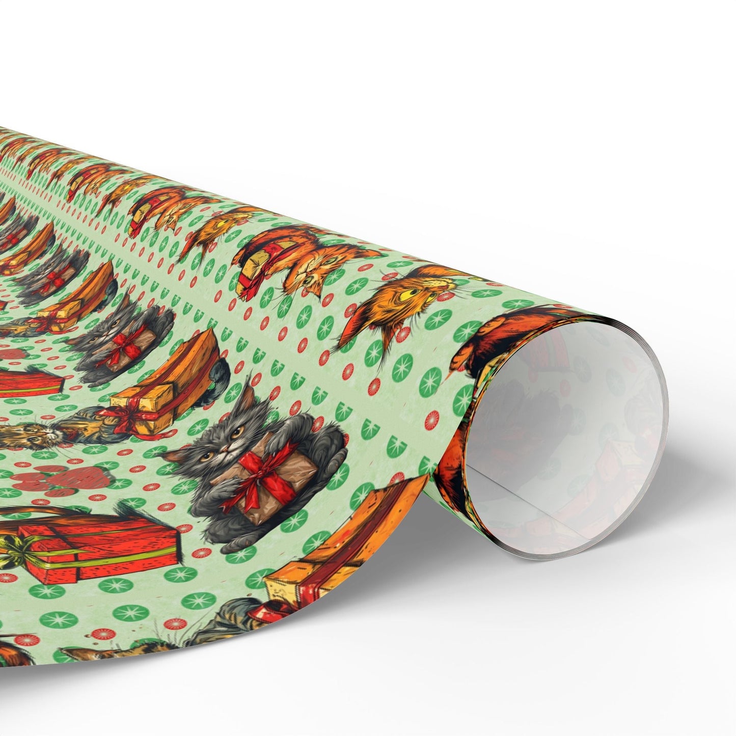 Vintage Cats Christmas Wrapping Paper