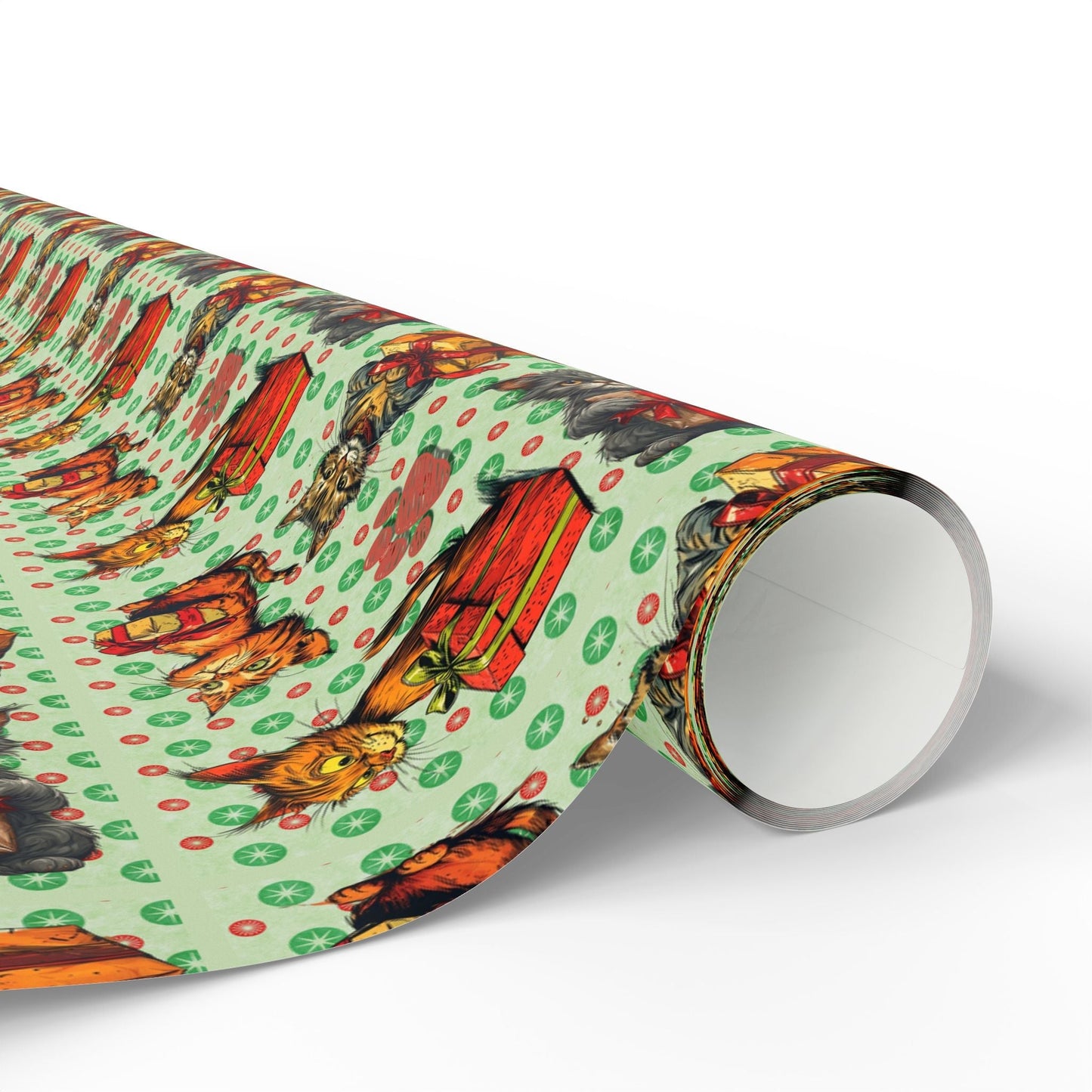 Vintage Cats Christmas Wrapping Paper
