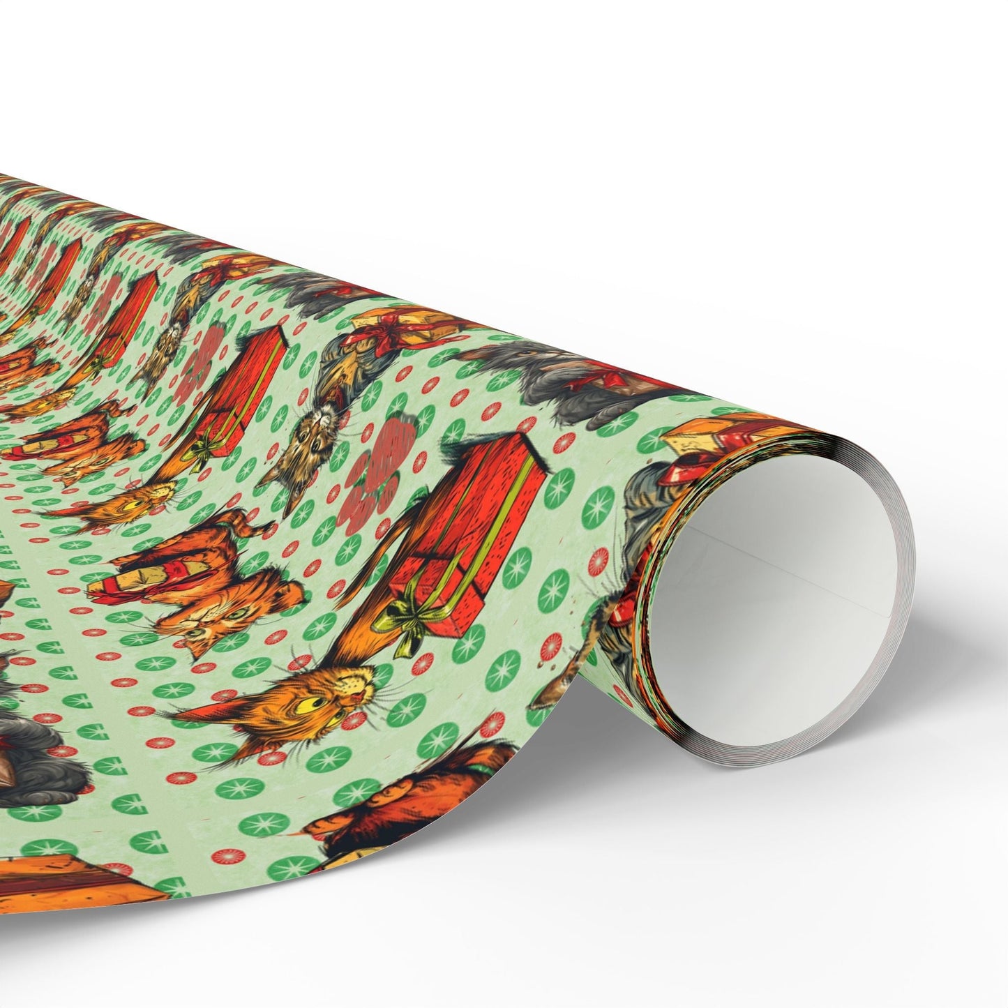 Vintage Cats Christmas Wrapping Paper