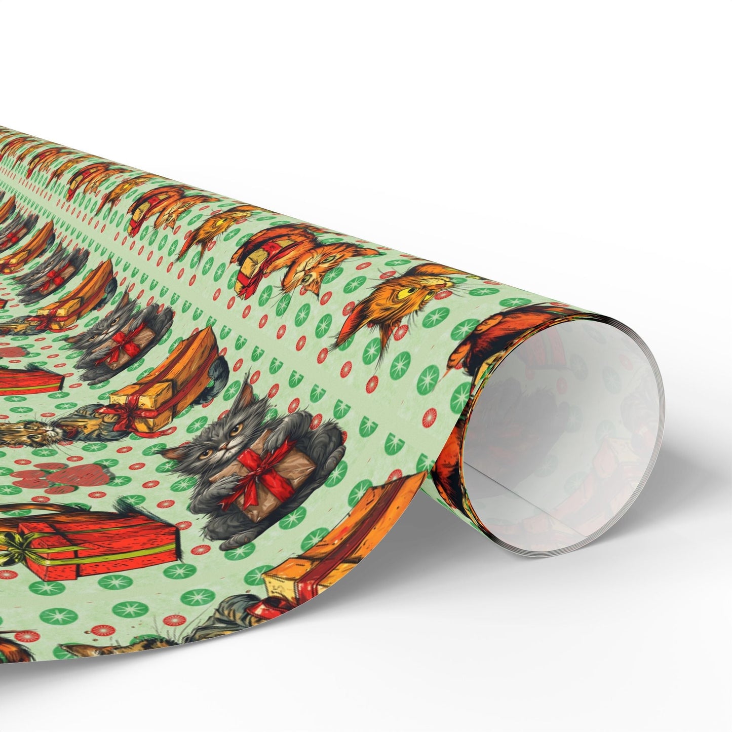 Vintage Cats Christmas Wrapping Paper