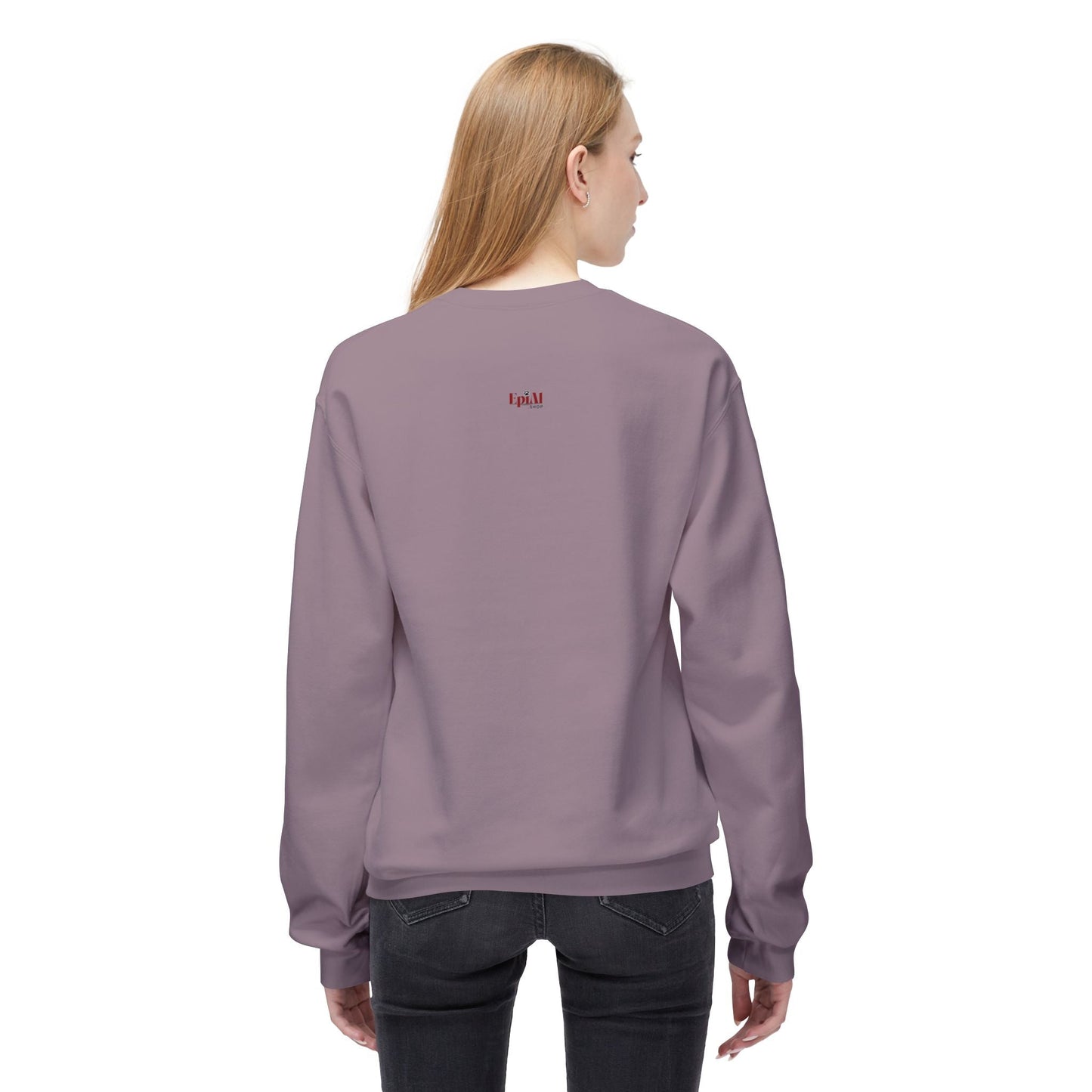 Whimsical Fall Kitty Fleece Sweatshirt for Cozy Autumn Wear