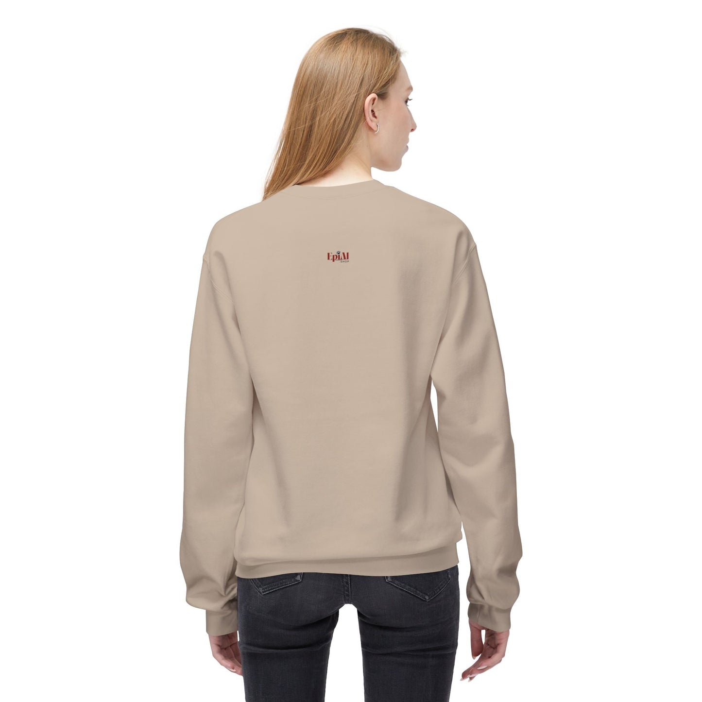 Whimsical Fall Kitty Fleece Sweatshirt for Cozy Autumn Wear