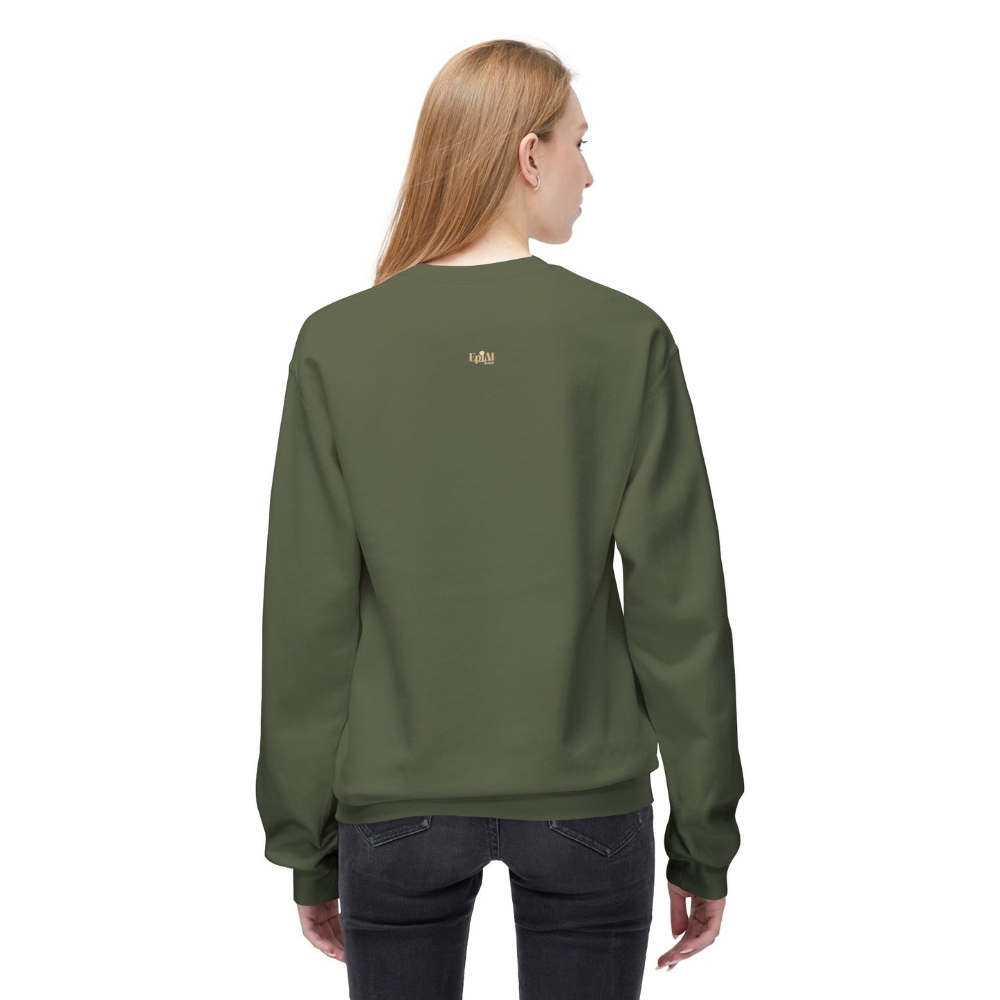 Whimsical Fall Kitty Fleece Sweatshirt for Cozy Autumn Wear