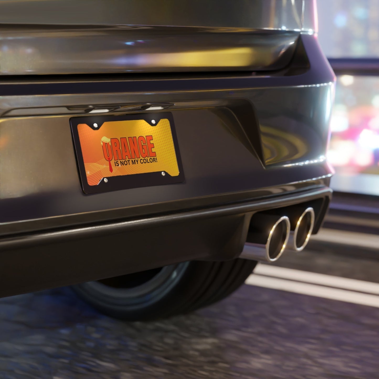 Orange Is Not My Color License Plate | Funny Vanity Plate