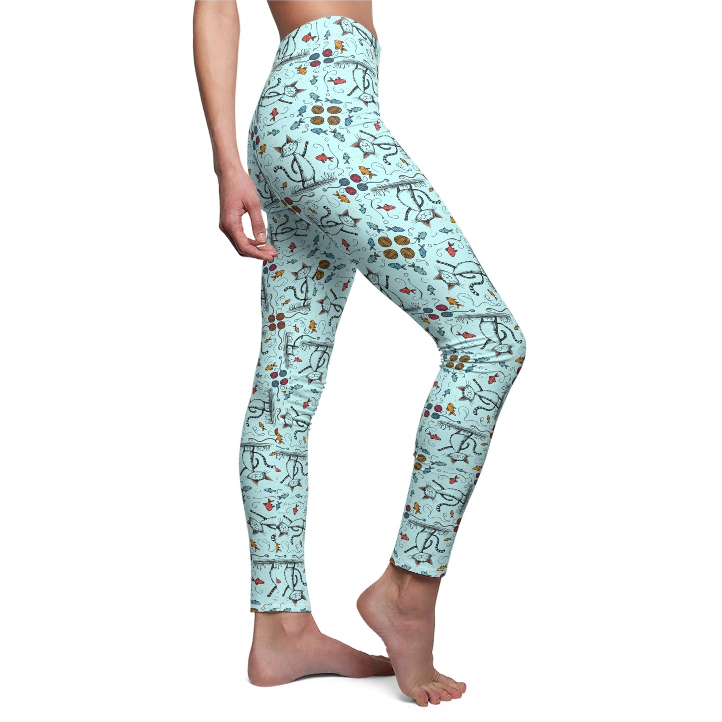 Happy Cat Casual Leggings for Women - Cat Happy Casual Leggings
