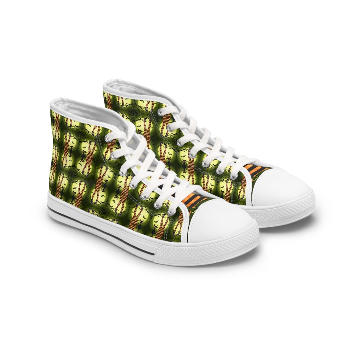 Halloween Cat Lady High Top Sneakers