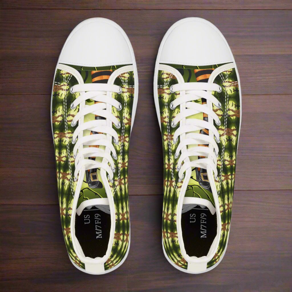 Halloween Cat Lady High Top Sneakers