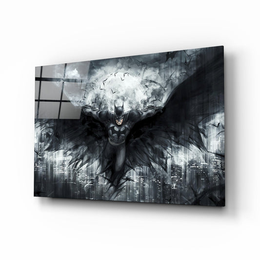 Batman Wings Glass Wall Art