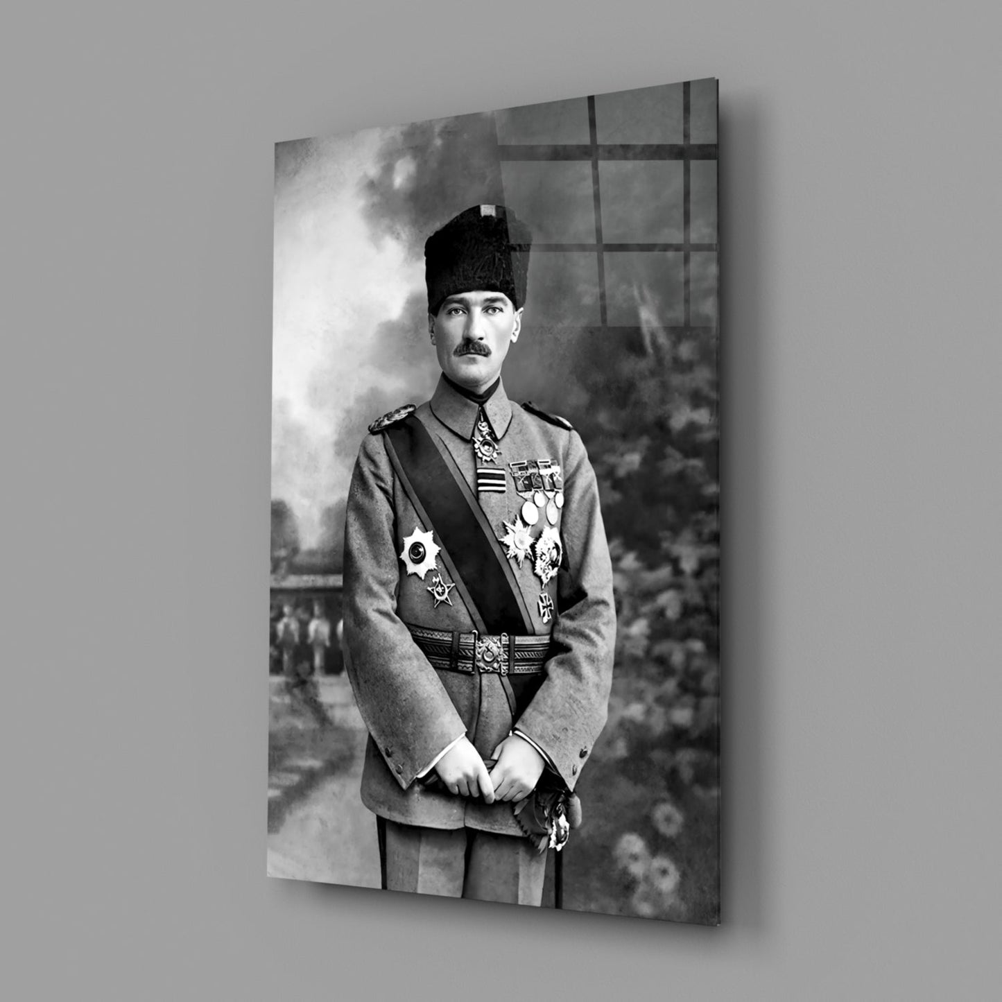 Ataturk  Glass Wall Art