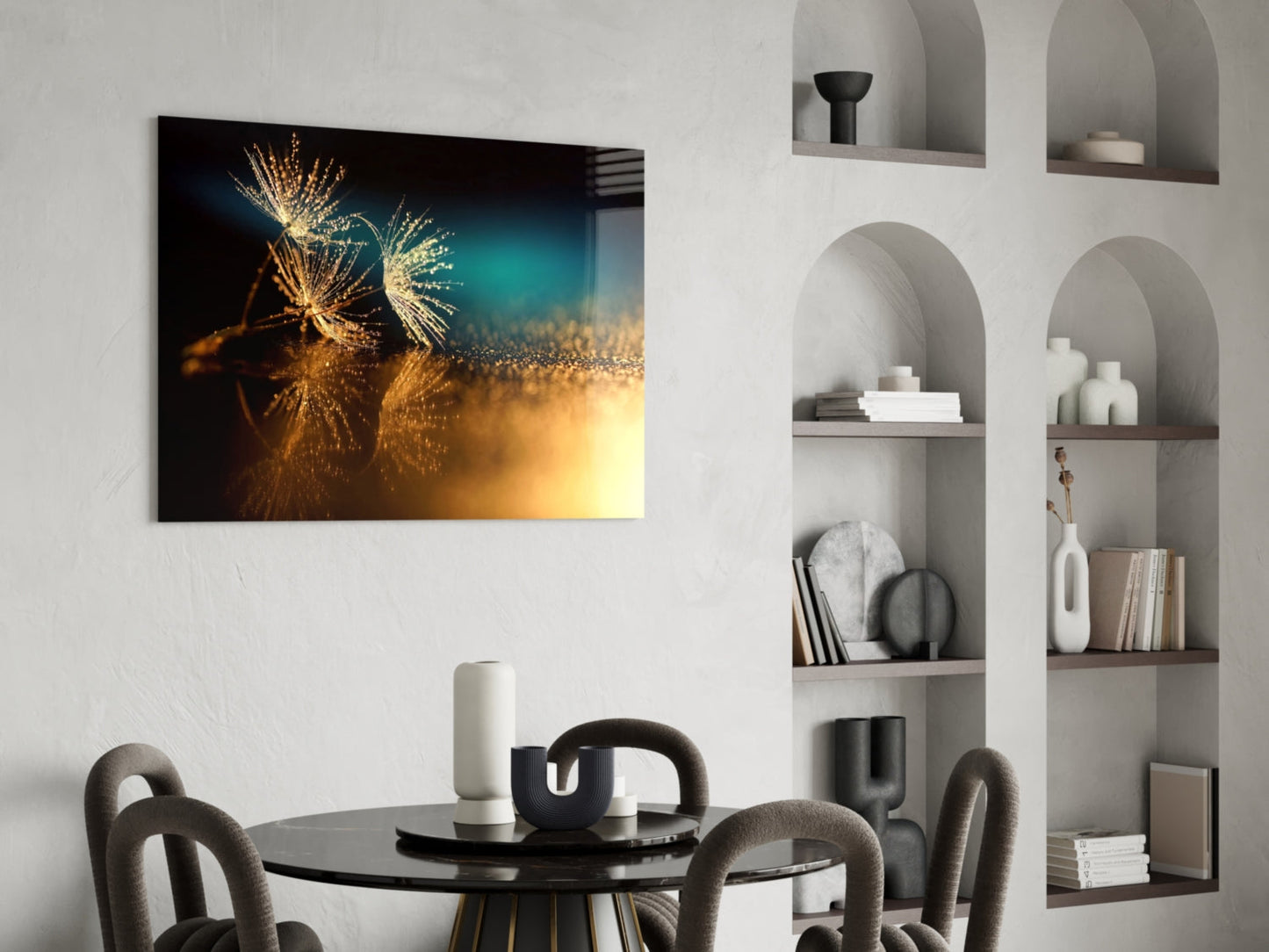 Gold Dust Glass Wall Art