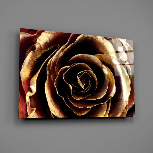 Rose Glass Wall Art