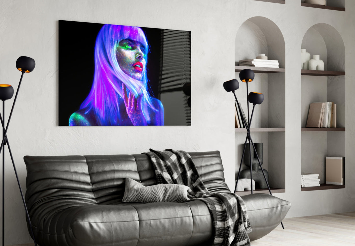 Woman Glass Wall Art