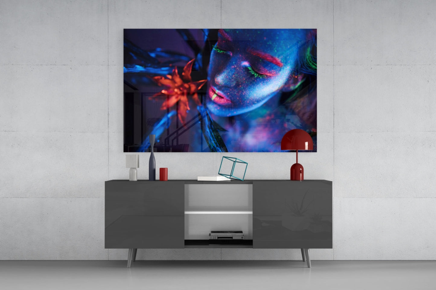 Woman Glass Wall Art