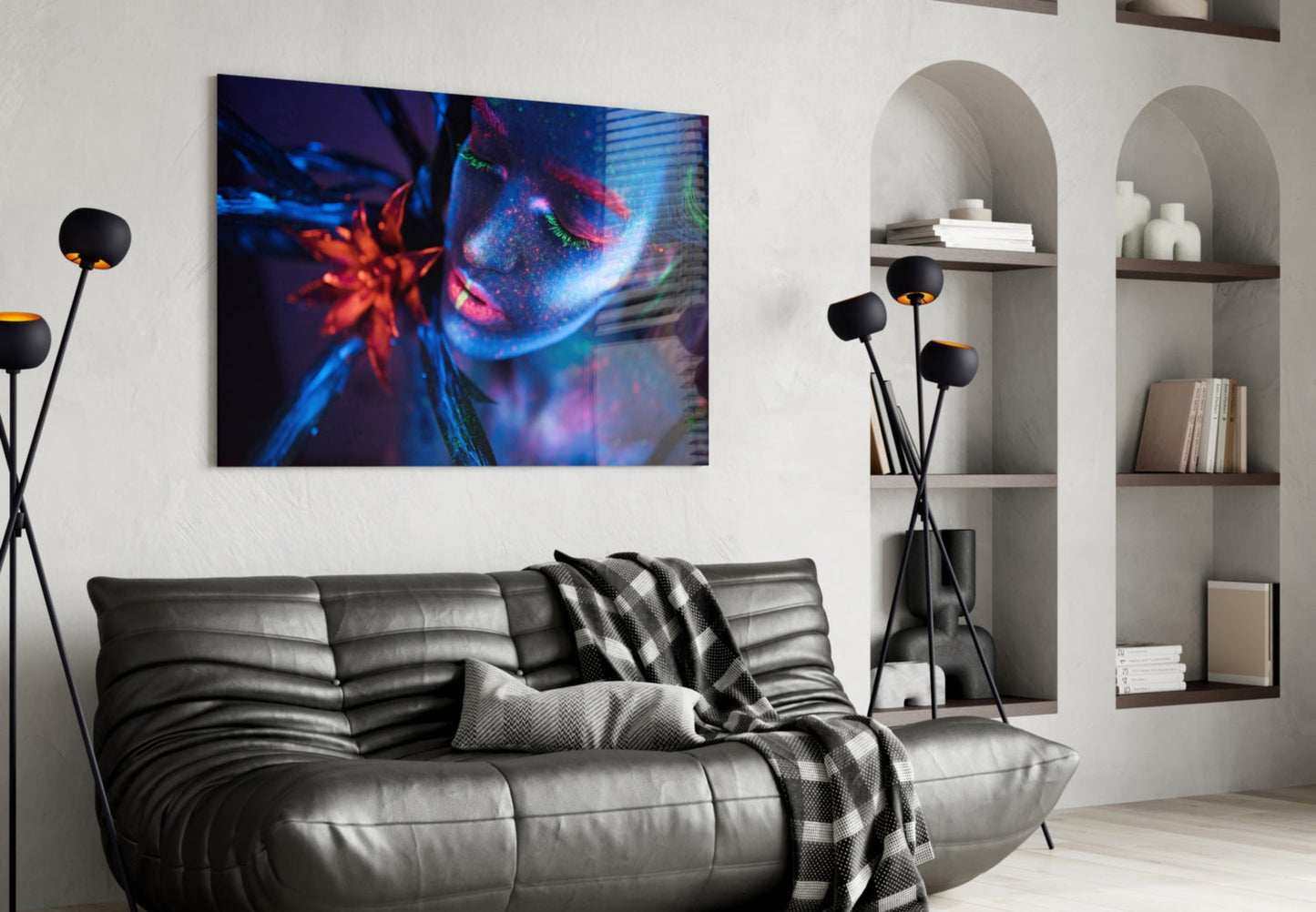 Woman Glass Wall Art