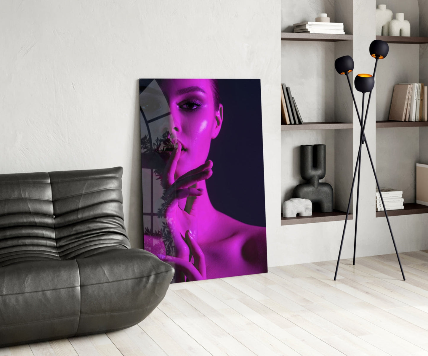 Woman Glass Wall Art