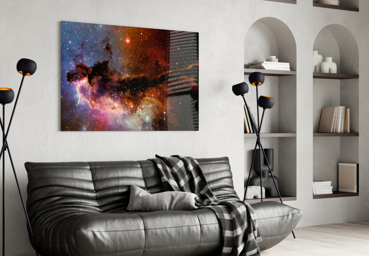 World Of The Galaxy Glass Wall Art