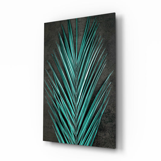 Areca Bunch Glass Wall Art