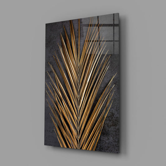 Areca Bunch Glass Wall Art