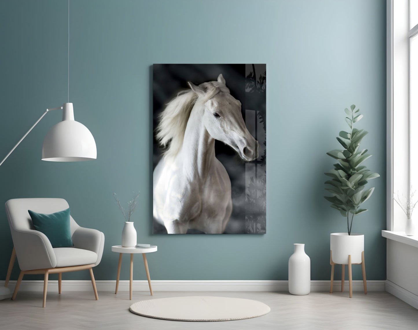 Horse Glass Wall Art