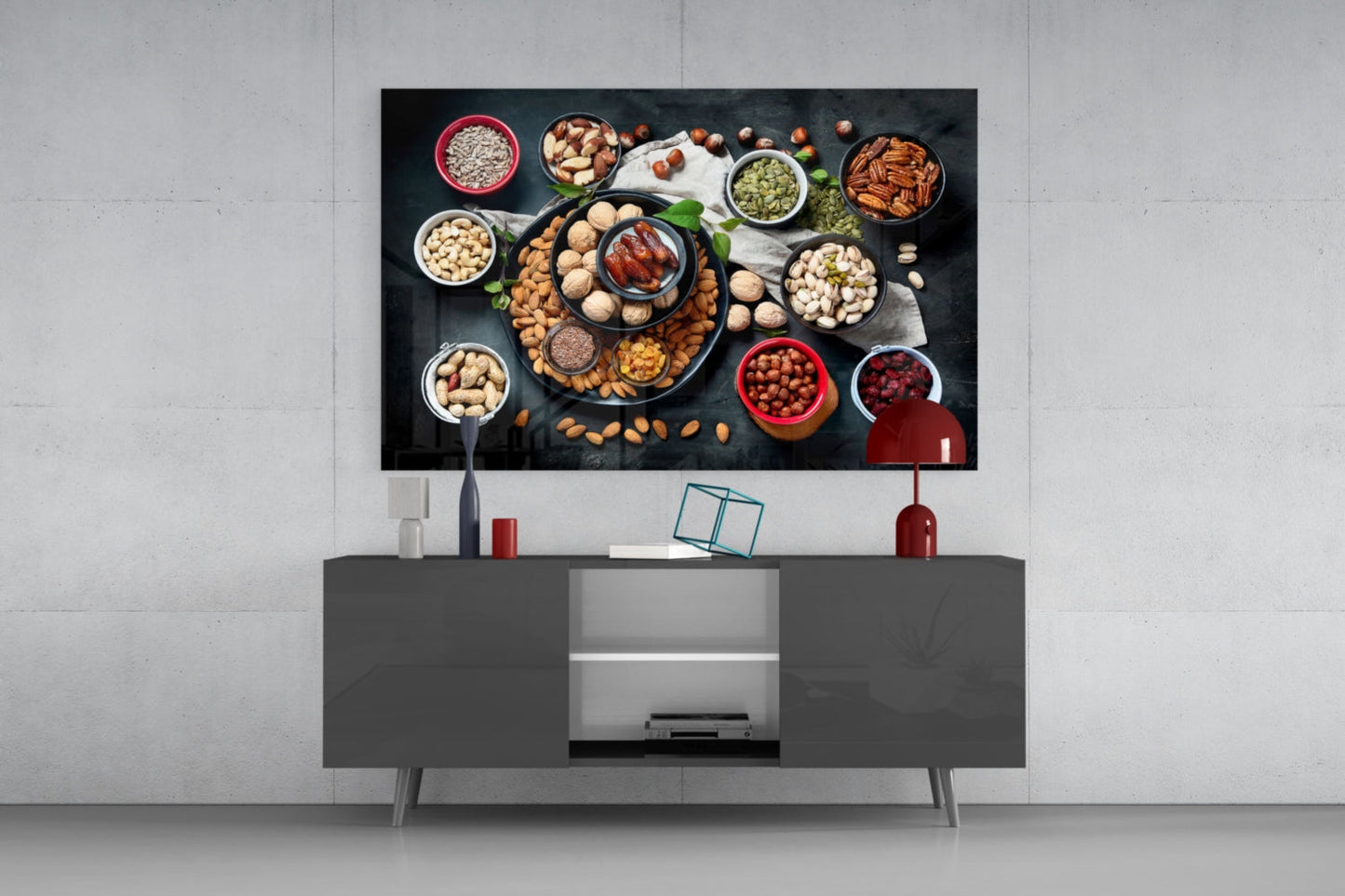 Nuts Glass Wall Art