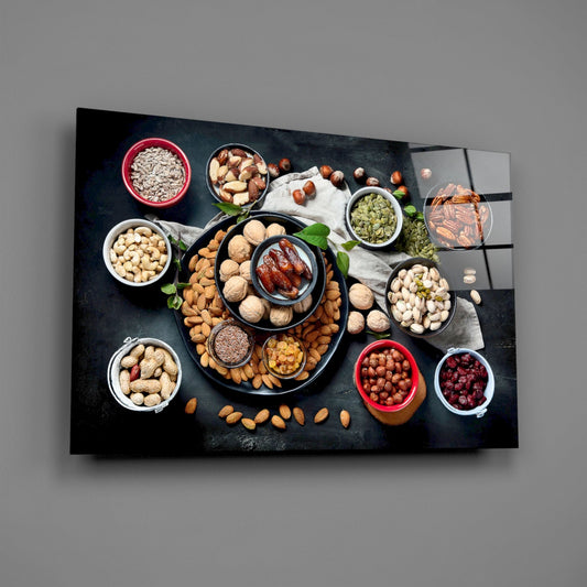 Nuts Glass Wall Art