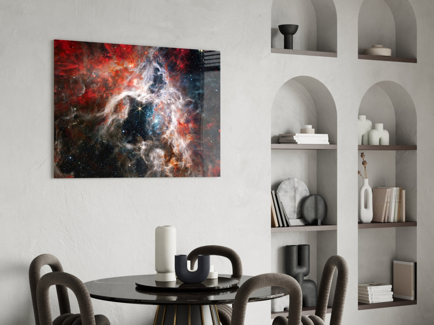 Space Glass Wall Art