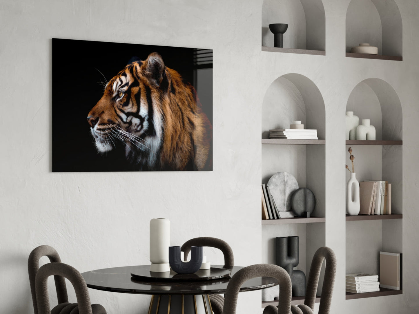 Tiger Glass Wall Art