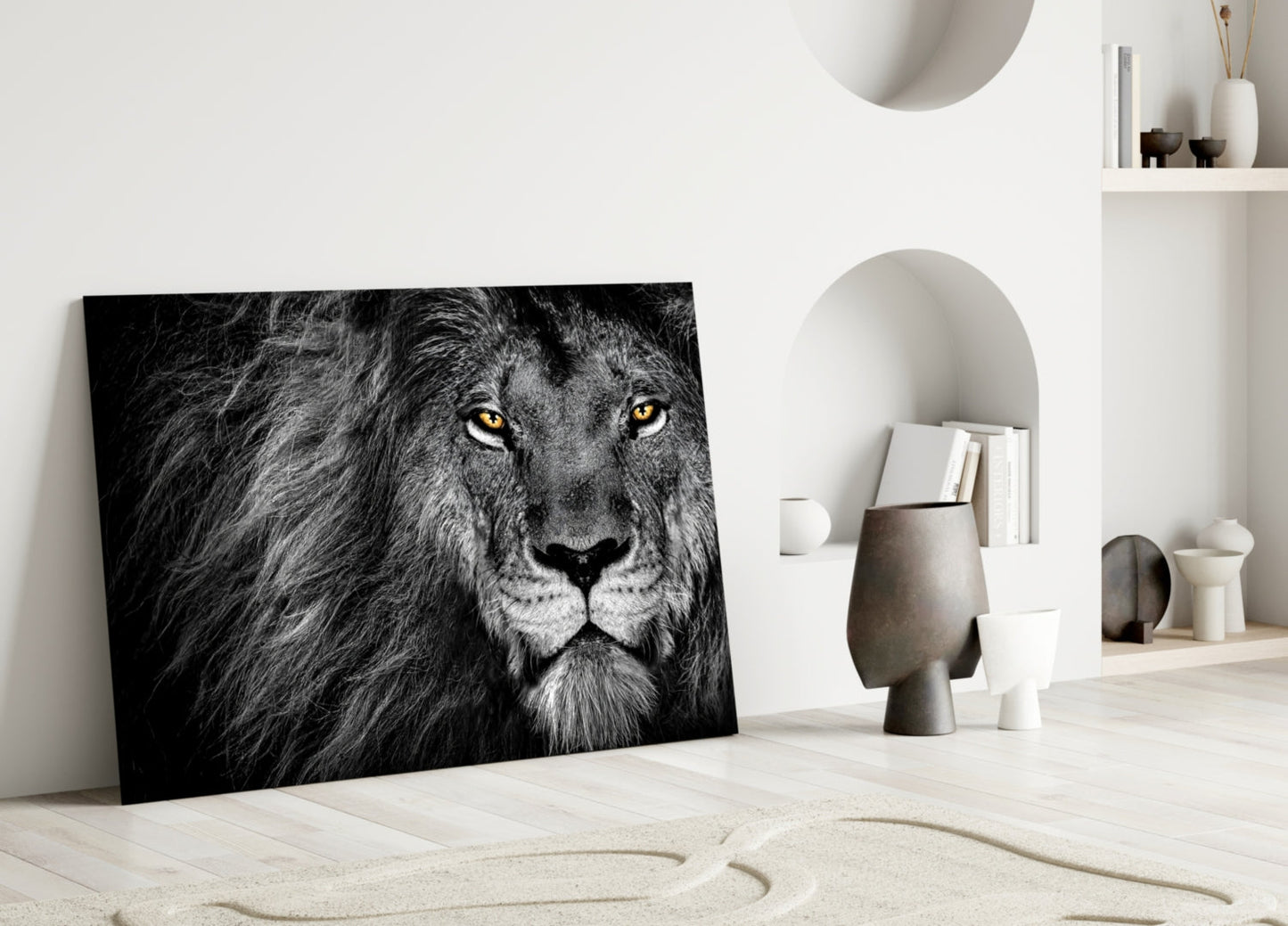 Lion Glass Wall Art