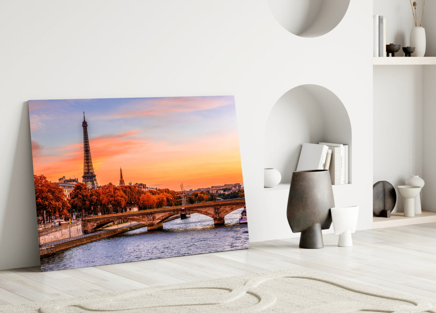 Eiffel Tower Glass Wall Art