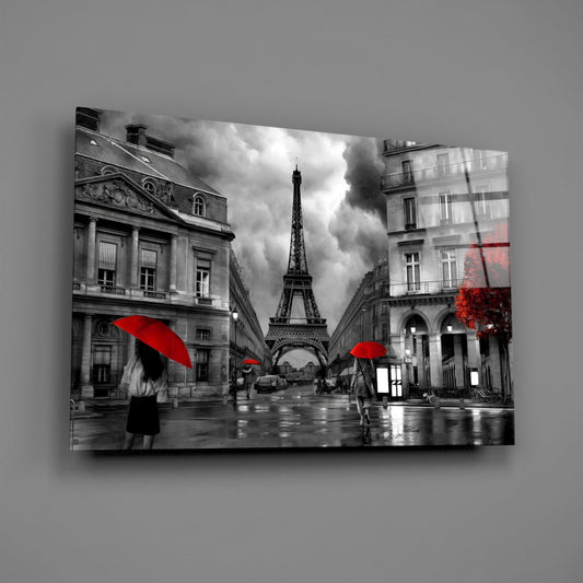 Eiffel Tower Glass Wall Art