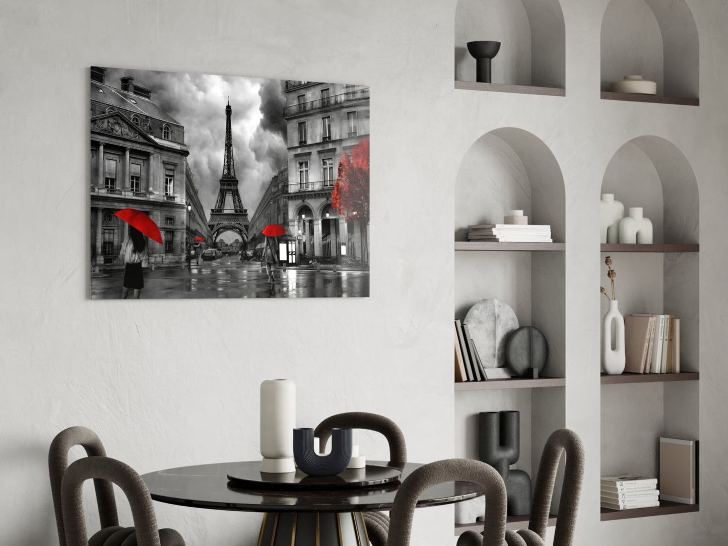 Eiffel Tower Glass Wall Art