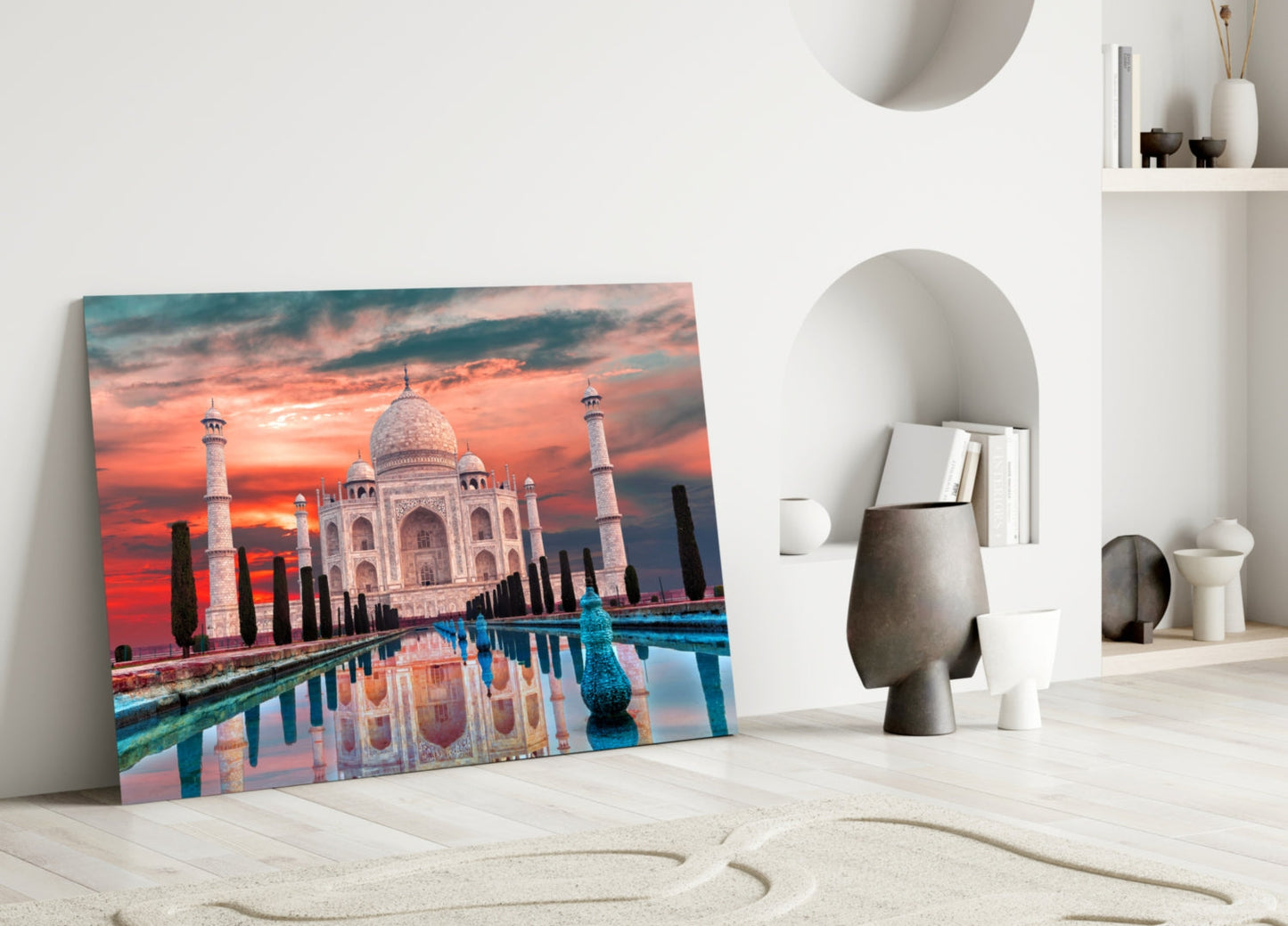 Taj Mahal Glass Wall Art