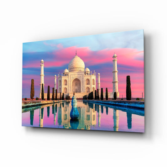 Taj Mahal Glass Wall Art