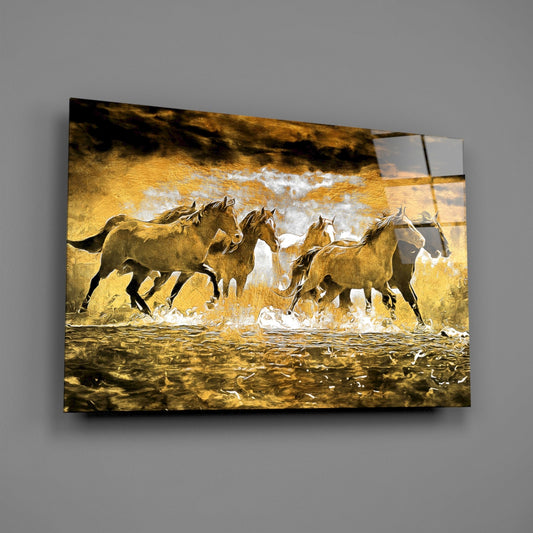 Horse Art Glass Wall Art