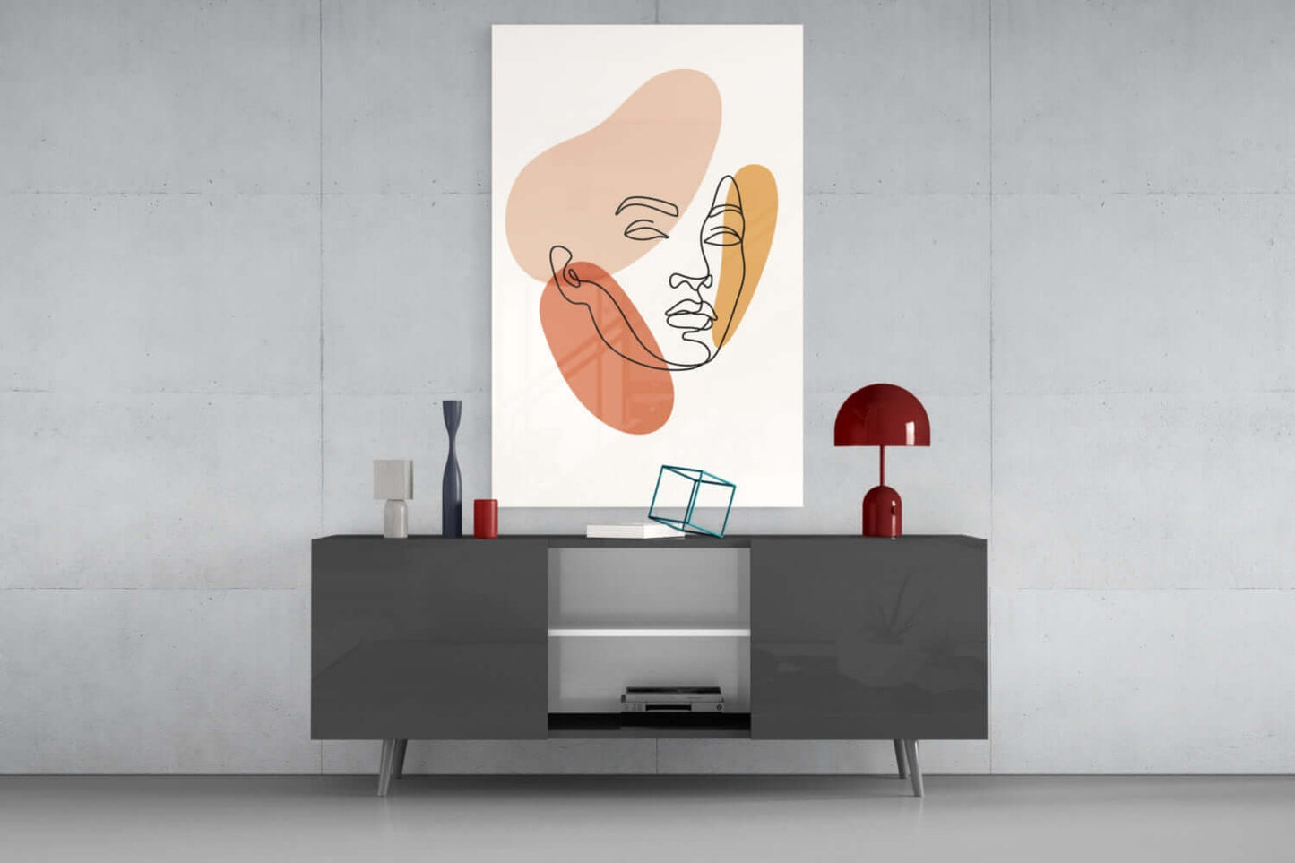 Woman's Art Glass Wall Art