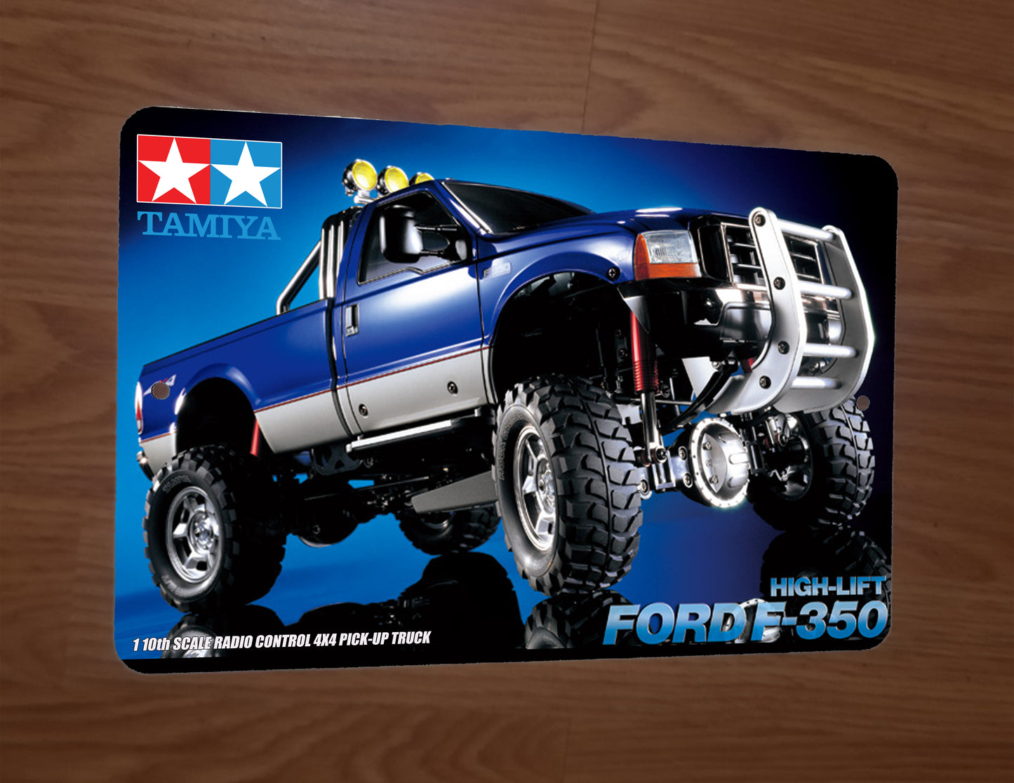 High Lift Ford F-350 Remote Radio Control Off Road 4x4 Pick-Up Truck 8x12 Metal Wall RC Car Sign Garage Poster