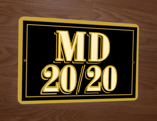 MD 20 20 Mad Dog Dawg Alcohol Liquor 8x12 Metal Wall Bar Sign