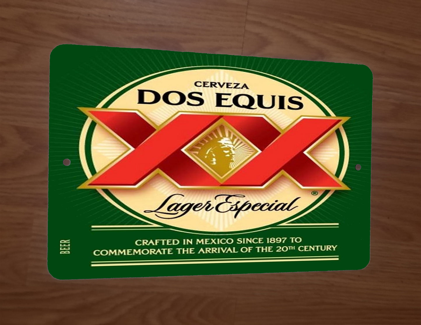 Cerveza Dos Equis Beer Lager Especial 8x12 Metal Wall Bar Sign