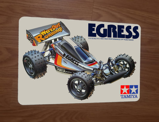 Egress Remote Radio Control Off Road Racer Box Art 8x12 Metal Wall RC Car Sign Garage Poster