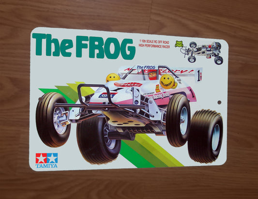 The Frog Radio Remote Control Off Road Racer Box Art 8x12 Metal Wall RC Car Sign Garage Poster
