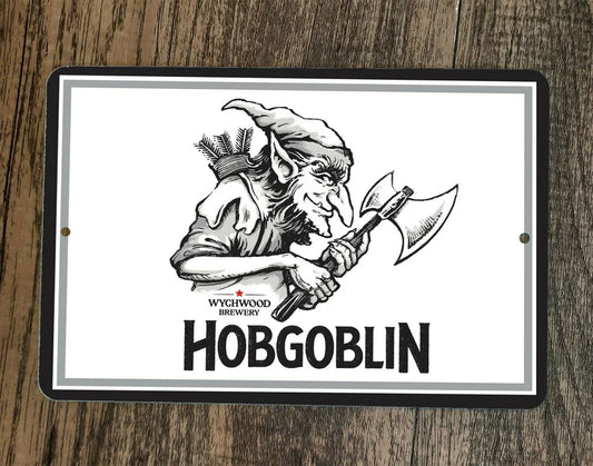 Wychwood Brewery Hobgoblin Beer 8x12 Metal Wall Alcohol Bar Sign