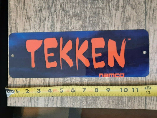 Tekken Classic Arcade Marquee Banner 4x12 Metal Wall Sign Retro 80s