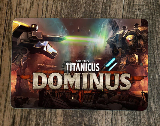 Adeptus Titanicus Dominus 8x12 Metal Wall Sign Video Game