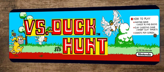 Vs Duck Hunt Arcade 4x12 Metal Wall Video Game Sign
