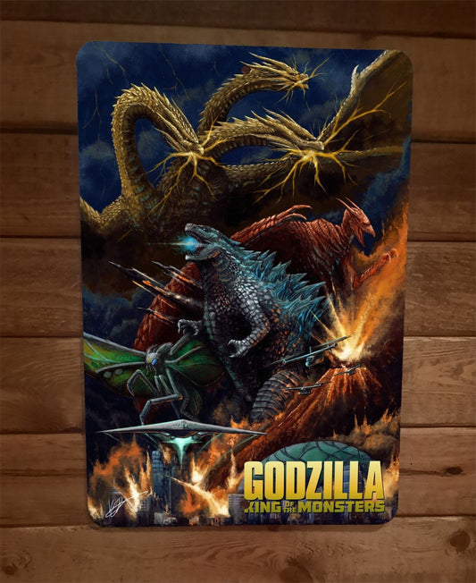 Godzilla King of the Monsters 8x12 Metal Wall Sign Poster