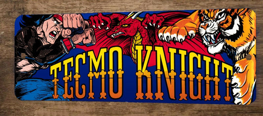 Tecmo Knight Arcade Video Game 4x12 Metal Wall Sign  Marquee Banner Poster