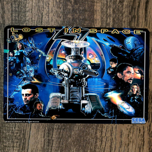 Lost in Space Arcade 8x12 Metal Wall Video Game Sign