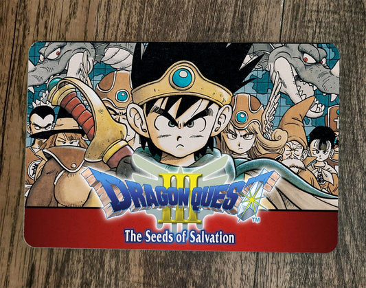 Dragon Quest 3 III 8x12 Metal Wall Sign Video Game Poster