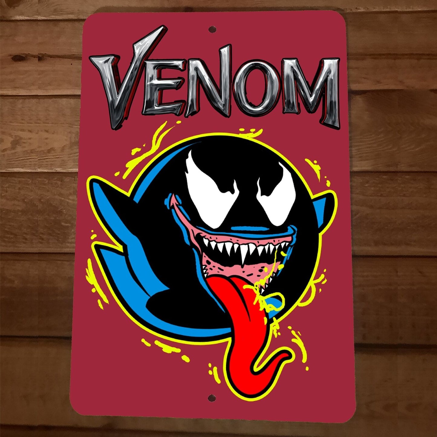 Ghost Monster Venom Boo 8x12 Metal Wall Video Game Marvel Mario Parody Poster