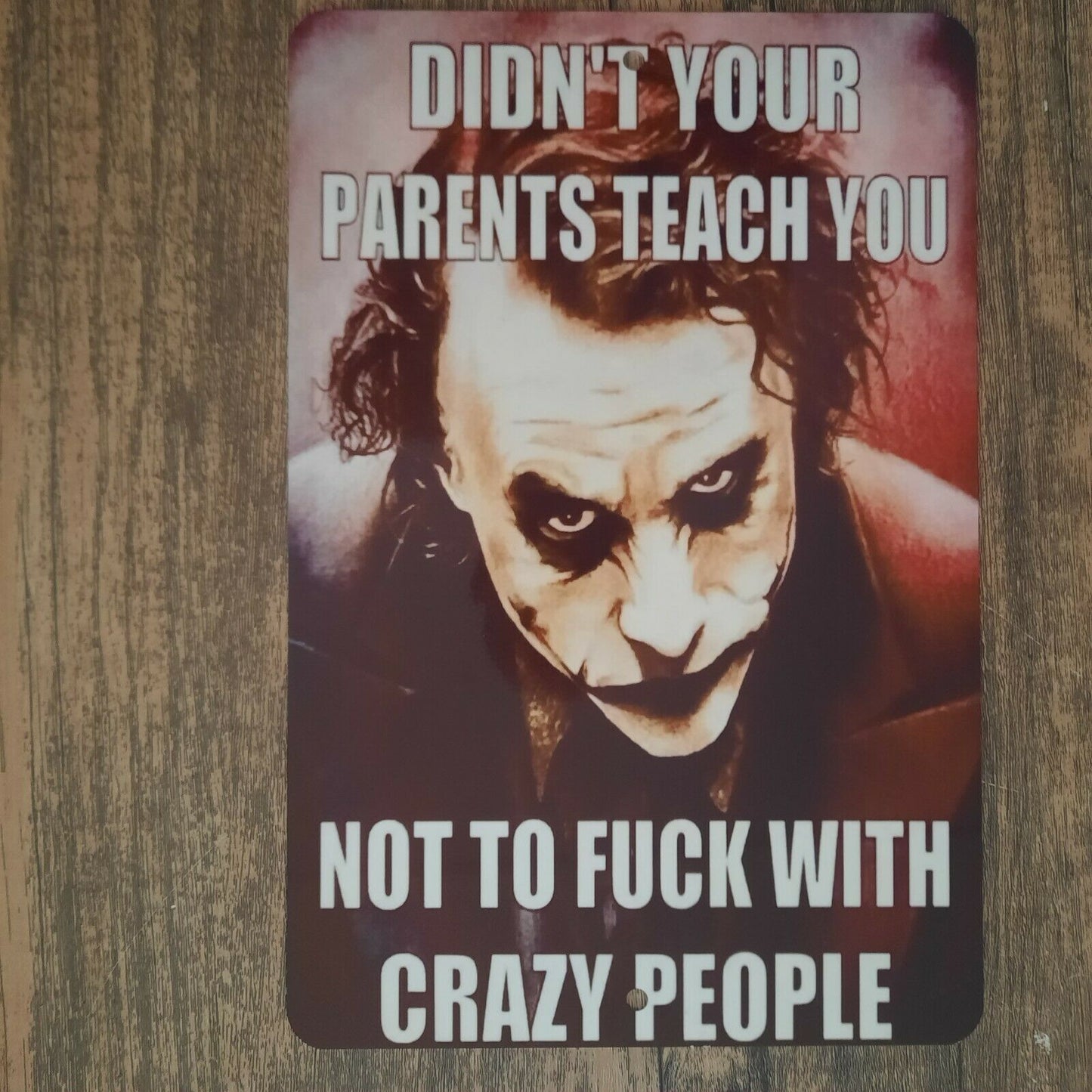 Didn't Your Parents Teach You 8x12 Metal Wall Sign